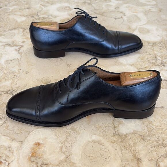 Bally Cap Toe Leather Oxfords Mint Condition $2,050 New - Picture 8 of 16